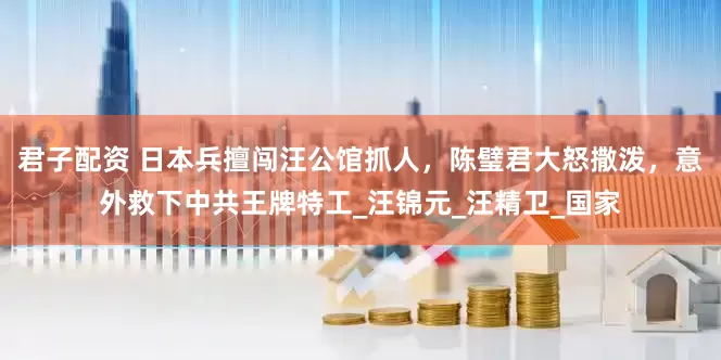 君子配资 日本兵擅闯汪公馆抓人，陈璧君大怒撒泼，意外救下中共王牌特工_汪锦元_汪精卫_国家