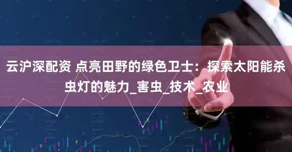 云沪深配资 点亮田野的绿色卫士：探索太阳能杀虫灯的魅力_害虫_技术_农业