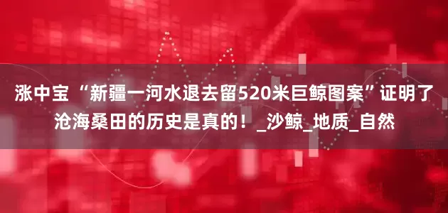 涨中宝 “新疆一河水退去留520米巨鲸图案”证明了沧海桑田的历史是真的！_沙鲸_地质_自然